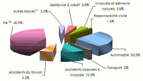 Maroc assurance chiffre affaires branche 2016